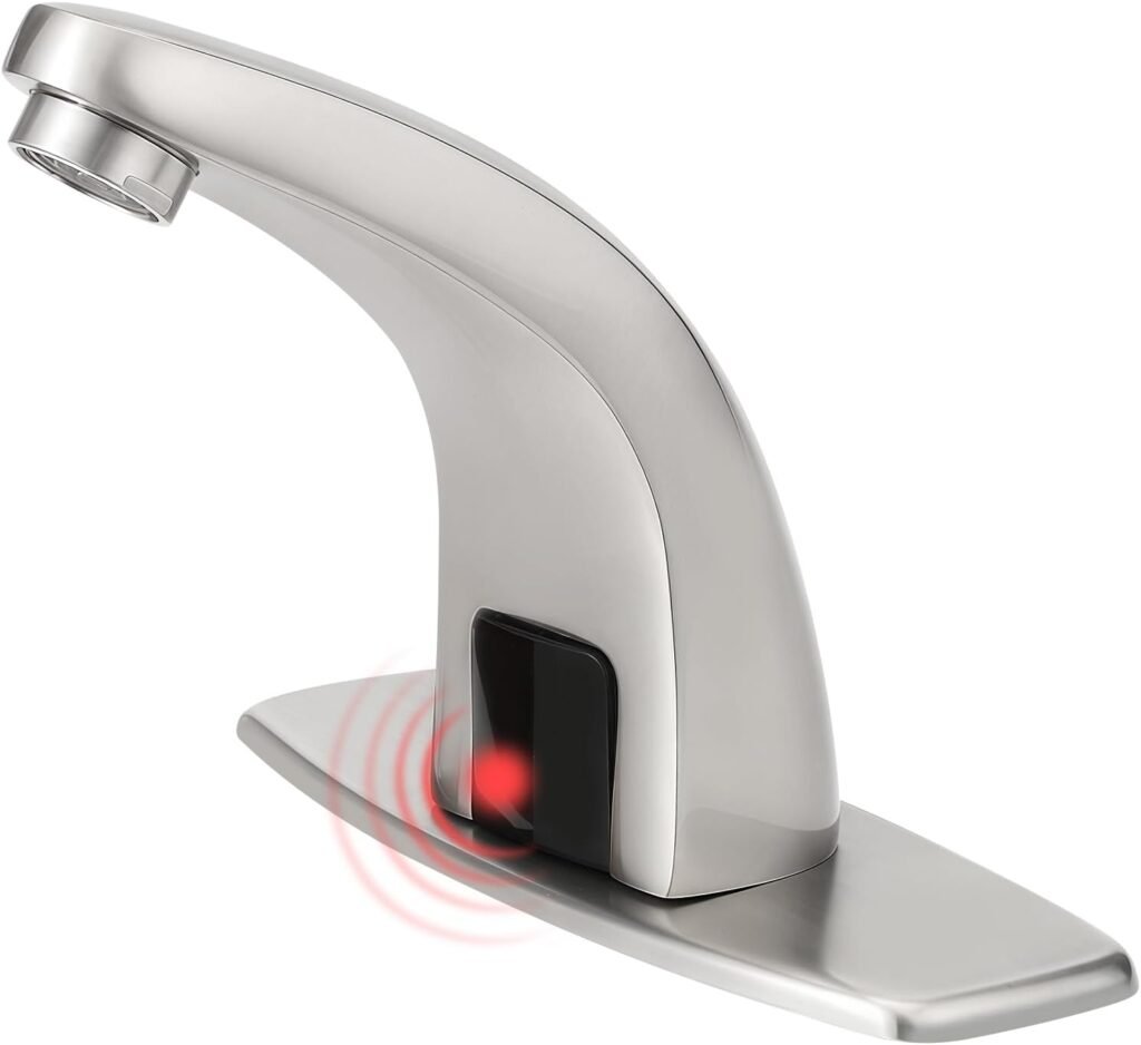 Touchless Bathroom Faucet (Brushed Nickel)