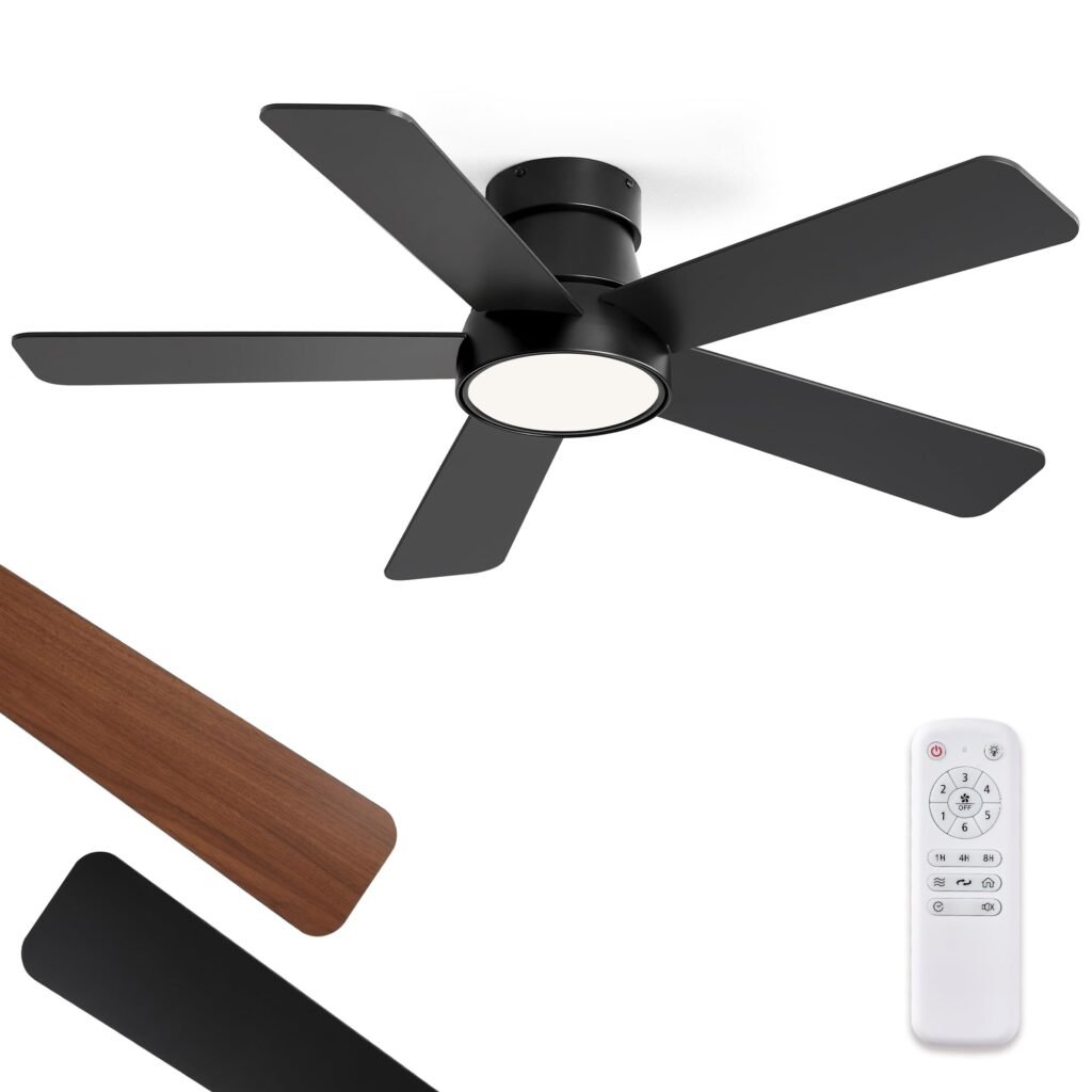 42" Outdoor Ceiling Fan with Light (Brown)