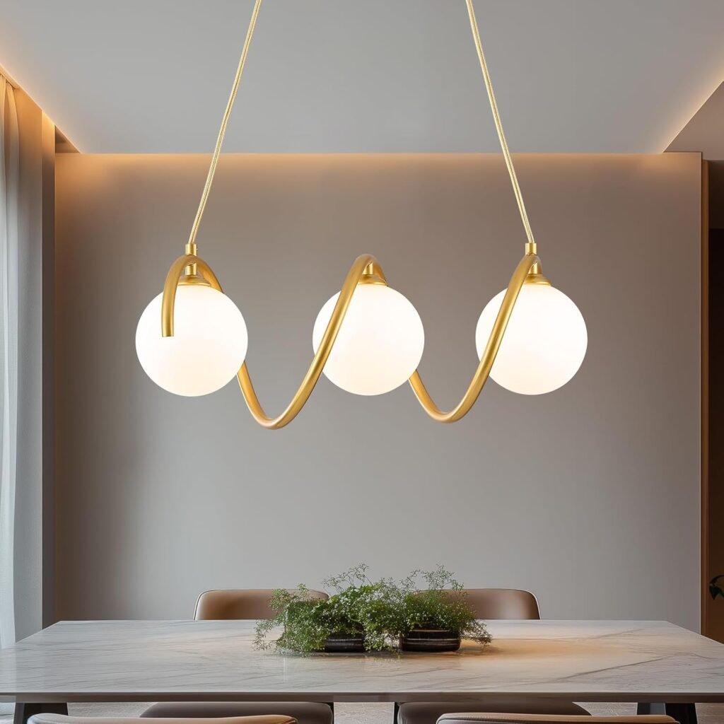 Glass Globe Sputnik Chandelier (Gold)