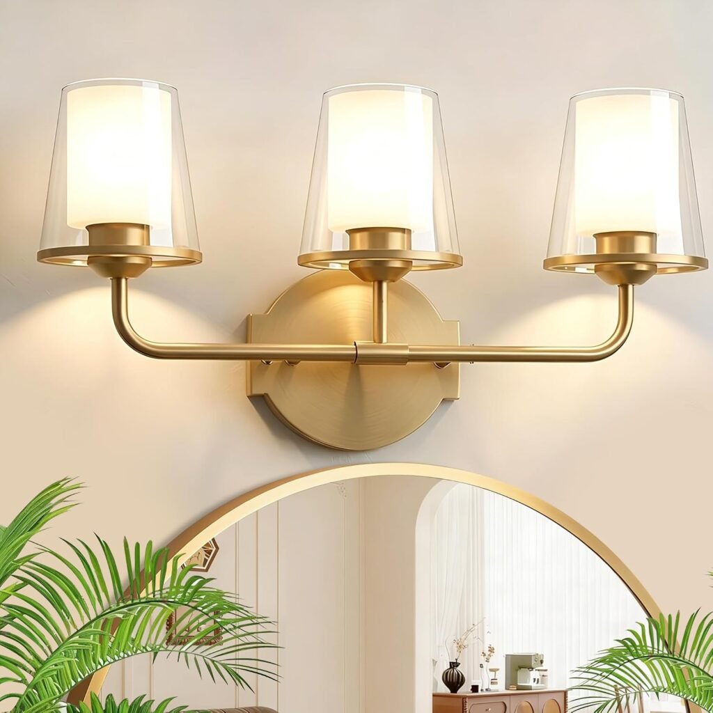 Antique Brass Vanity Light (3-Light)