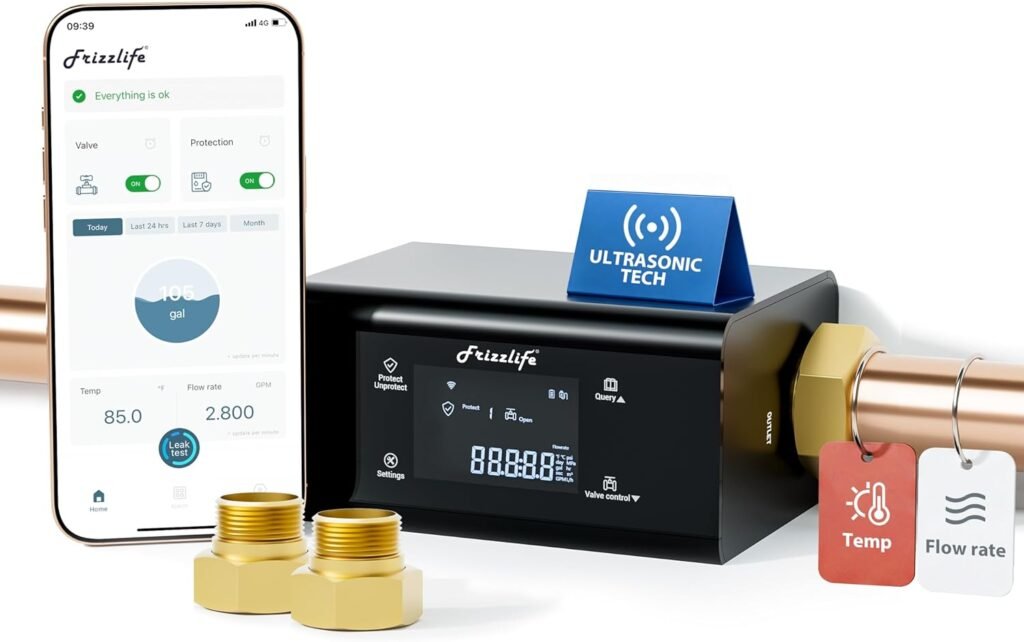 Smart Water Leak Monitor & Auto Shutoff Valve