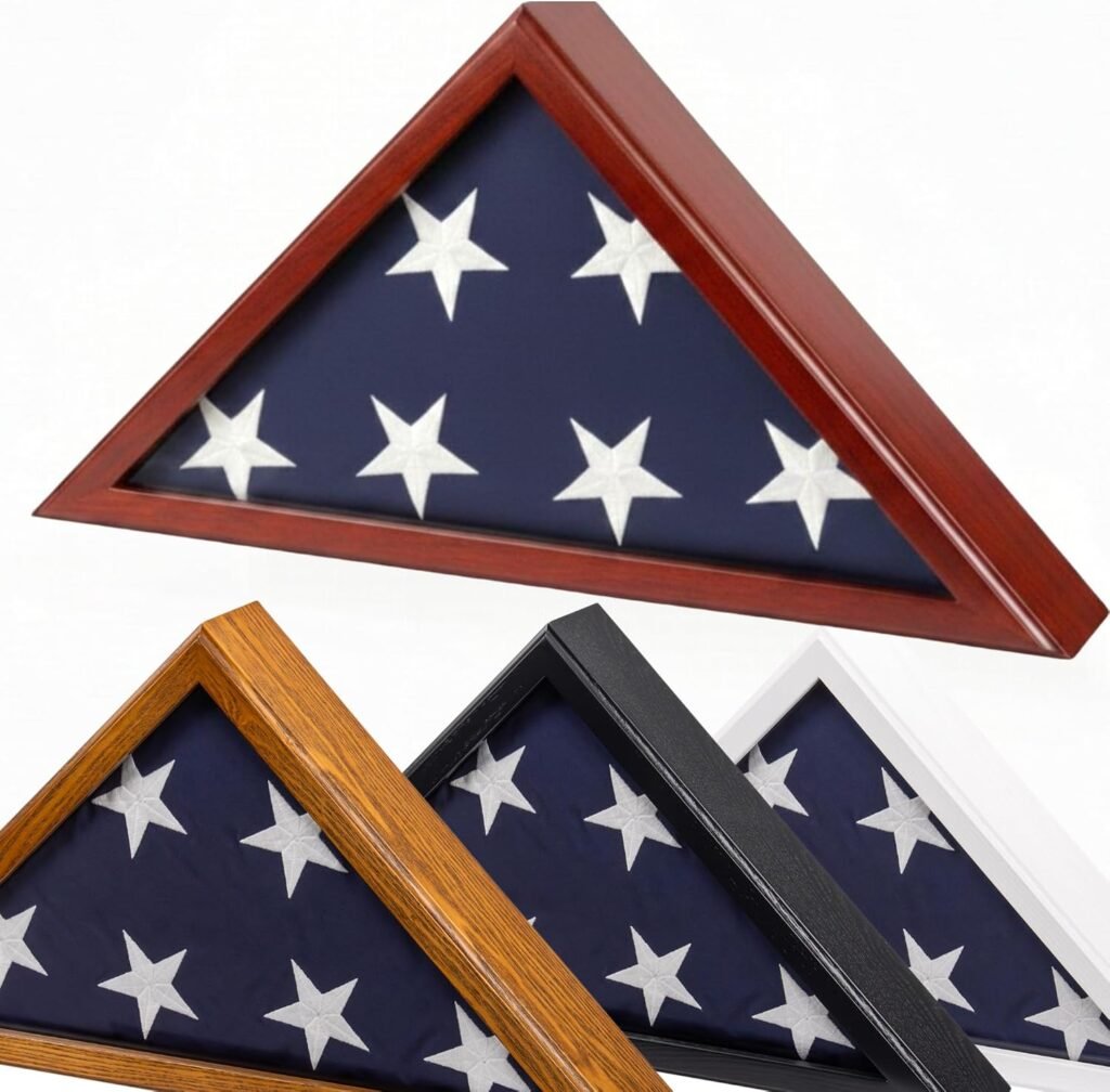 Burial Flag Display Case (Mahogany)