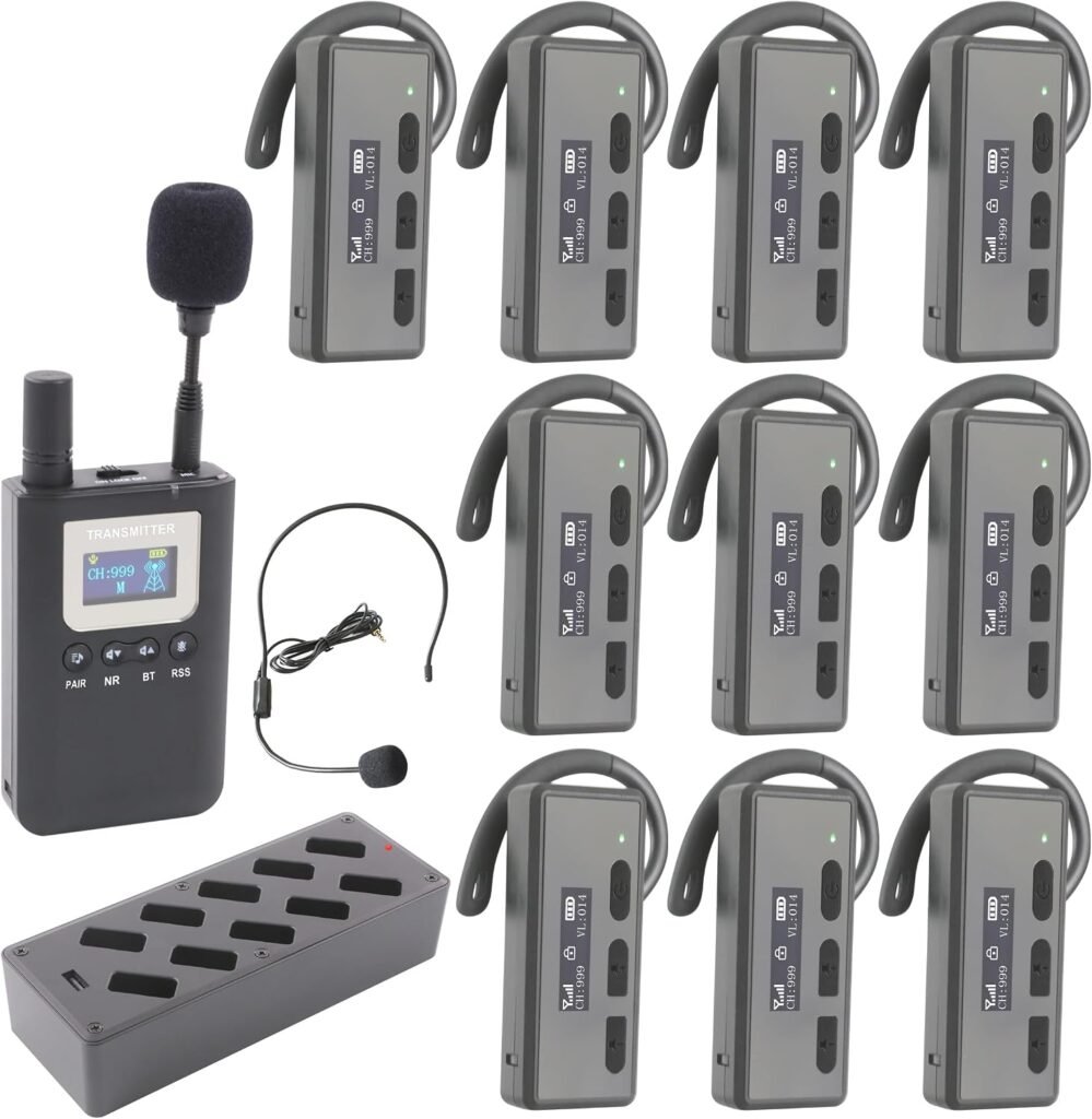 Wireless Tour Guide System with 10-Port Charger