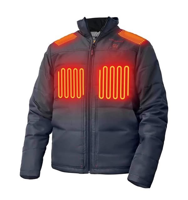 XL Heated Work Jacket, 5 Heating Zones