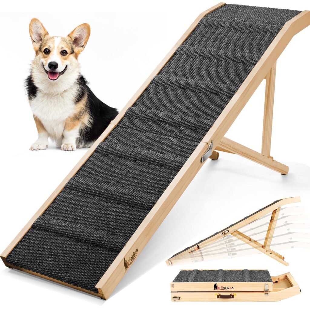 Foldable Dog Ramp with High-Traction Platform