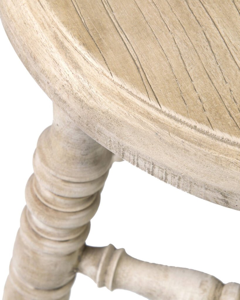 Rustic Wood Accent Stool