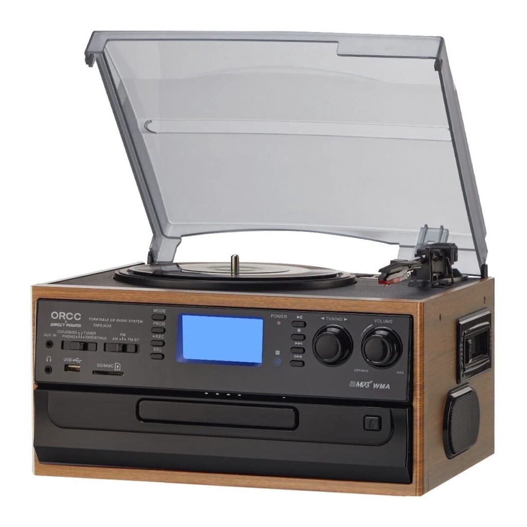 10-in-1 Bluetooth Record Player Turntable